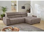 Ecksofa JOCKENHÖFER GRUPPE "Le Mans L-Form, B: 320 cm, mit 30 cm elektr. Sitztiefenverstellung", braun, B:320cm T:110cm, Korpus: 100% Polyester;Kissen: 100% Polyester, Sofas, Ecksofa, Kopfteilverstellung, induktive Ladestation, USB-Anschluss & Zierkissen