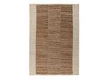 Teppich KAYOOM "Cozy Bliss 470 Juteteppich", elfenbein, B:120cm H:8mm L:170cm, Jute, Teppiche, Teppich, Kurzflor, Handgeknotet, Modernes Muster, Jute, Wohnzimmer