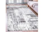Teppich OTTO HOME "Salsa" Gr. 1, grau, B:60cm H:9mm L:90cm, Kunstfaser, Teppiche, Teppich, mit besonders weichem Flor, Kurzflor, im Vintage-Look, dichte Qualität, Topseller