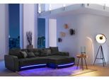 Ecksofa JOCKENHÖFER GRUPPE "Laredo L-Form, B: 322 cm", schwarz, B:322cm H:88cm T:120cm, Kunstleder Softlux / Luxus-Microfaser ( 100% Polyester);Luxus-Microfaser (100% Polyester), Sofas, Ecksofa, mit RGB-LED-Beleuchtung, Soundsystem & Zierkissen, Topseller