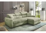 Ecksofa JOCKENHÖFER GRUPPE "Move L-Form, B: 270 cm, mit 60 cm elektr. Sitztiefenverstellung", salbei, grün 432, 13, B:270cm T:115cm, Korpus: 100% Polyester;Kissen: 100% Polyester, Sofas, Ecksofa, 140kg Belastbarkeit je Sitz, Kopfteilverstellung & USB-Anschluss