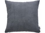 Dekokissen DONE. "Zoom", grau (anthrazit), B:45cm L:45cm, Obermaterial: 92% Polyester, 8% Nylon, Dekokissen_Sitzkissen_Kissenhüllen, Kissenhülle aus modernem Cordstoff