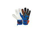 Torwarthandschuhe REUSCH "Attrakt Solid", Damen, Gr. 10, dunkelblau, orange, 29% Polyester, 5% Lederimitat, 1% Baumwolle, mehrfarbig, Handschuhe, mit maximalem Grip