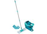 Leifheit Bodenreinigungsset Profi XL Mobile, Metall, Kunststoff, 146 cm, ergonomischer Griff, rutschfester 360° Drehgelenk, hohe Saugfähigkeit, kabellos, Haushaltsreinigung, Wischen & Reinigen