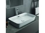 Ideal Standard Ipalyss Aufsatzschale E188701 65x40x12cm, mit Überlauf, ohne Hahnloch, weiß