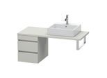 Duravit DuraStyle Waschtisch-Unterschrank DS533600707 40 x 54,8 cm, betongrau matt, für Konsole, 2 Schubkästen