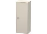 Duravit Brioso Halbhochschrank Individual 91-133cm BR1341R1091, Taupe, Tür rechts, Griff Chrom