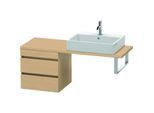 Duravit DuraStyle Waschtisch-Unterschrank DS532703030 50 x 47,8 cm, Eiche natur, für Konsole, 2 Schubkästen
