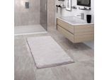 Badematte PACO HOME "Comfy 340", grau, H:25mm, Polyester, Badematten, Badematte, Badteppich, Soft-Touch-Oberfläche, besonders weich & flauschig