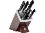 Zwilling Messerblock ZW 4* Selbstschärfender MB, Esche, Holz, 7-teilig, Esche, Kochen, Küchenmesser, Messersets