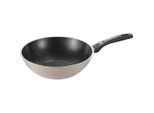 Ballarini WOK Ledro, Schwarz, Beige, Metall, rund, antihaftbeschichtet, Kochen, Pfannen, Woks