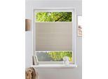 Plissee OTTO HOME "Willa" Gr. 7, beige (natur), B:90cm H:130cm, Obermaterial: 100% Polyester, Plissees, Plissee, NEUHEIT in Leinenoptik