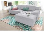 Ecksofa HOME AFFAIRE "Labene L-Form", silber, B:270cm H:82cm T:90cm, Struktur fein (95% Polyester, 5% Polyamid);Luxus-Microfaser ALTARA NUBUCK (100% Polyester);Kunstleder SOFTLUX / Struktur (100% Polyester);Struktur (100% Polyester);Flachgewebe (95% Polyester, 5% Polyamid), Sofas, Ecksofa, wahlweise mit Bettfunktion und Bettkasten, auch als XXL-Variante