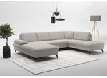 Wohnlandschaft SIT & MORE "Morris Jubi U-Form, B: 300 cm", beige (nature), B:300cm H:83cm T:202cm, 100% Polyester, Sofas, Wohnlandschaft, mit Armteilfunktion & 1 Zierkissen, optional Bettfunktion