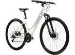 Crossrad KROSS "Evado 4.0" Gr. 43, grau (grau, schwarz), Fahrräder, Damen, 43cm, 28 Zoll (71,12cm) hinten: 28 Zoll (71,12cm), Crossrad
