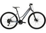 Crossrad KROSS "Evado 5.0" Gr. 48, grau (grau, schwarz), Fahrräder, Damen, 48cm, 28 Zoll (71,12cm) hinten: 28 Zoll (71,12cm), Crossrad