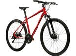 Crossrad KROSS "Evado 4.0" Gr. 48, rot (rot, schwarz), Fahrräder, Herren, 48cm, 28 Zoll (71,12cm) hinten: 28 Zoll (71,12cm), Crossrad