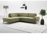 Ecksofa SIT & MORE "Morris Jubi L-Form, B: 238 cm", grün (hellgrün), B:238cm H:83cm T:202cm, 100% Polyester, Sofas, Ecksofa, mit Armteilfunktion & 1 Zierkissen, optional Bettfunktion