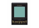Spannbettlaken KAEPPEL "Single Jersey Mako Cotton", blau (aqua), L:200cm, Jersey, Obermaterial: 100% Baumwolle, Bettlaken, Spannbettlaken, Bettlaken aus 100% Baumwolle