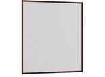Insektenschutz-Fensterrahmen HECHT INTERNATIONAL "MASTER SLIM", braun (rahmen: braun gewebe: anthrazit), B:100cm H:120cm, Insektenschutzgitter, Insektenschutz-Fensterrahmen