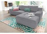 Ecksofa HOME AFFAIRE "Labene L-Form", grau, B:270cm H:82cm T:90cm, Struktur fein (95% Polyester, 5% Polyamid);Luxus-Microfaser ALTARA NUBUCK (100% Polyester);Kunstleder SOFTLUX / Struktur (100% Polyester);Struktur (100% Polyester);Flachgewebe (95% Polyester, 5% Polyamid), Sofas, Ecksofa, wahlweise mit Bettfunktion und Bettkasten, auch als XXL-Variante