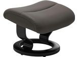 Fußhocker STRESSLESS "View", grau (metal grau paloma), B:57cm H:40cm T:47cm, Leder BATICK: BATICK ist ein leicht korrigiertes, durchgefärbtes und genarbtes Möbelleder, bei dem die meisten Unebenheiten und Spuren in der Regel entfernt wurden.;Leder PALOMA: PALOMA ist ein durchgefärbtes Semianilin-Möbelleder mit natürlicher Narbung.;ROHLEDER Stoff Q2 FARON: Ein fester zuverlässiger Bouclé mit einem