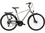 Trekkingrad KROSS "Trans 3.0" Gr. 53, silber (silberfarben, schwarz), Fahrräder, Herren, 53cm, 28 Zoll (71,12cm) hinten: 28 Zoll (71,12cm), Trekkingrad