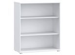 Regal, Weiß, Holzwerkstoff, 2 Fächer, 73.7x85.5x34.8 cm, Typenauswahl, Beimöbel erhältlich, stehend, Wohnzimmer, Regale, Bücherregale
