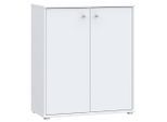 Kommode, Weiß, Holzwerkstoff, 2 Fächer, 73.7x85.5x34.8 cm, Typenauswahl, Beimöbel erhältlich, stehend, Wohnzimmer, Kommoden & Sideboards, Kommoden