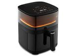 MEDION Heißluftfritteuse "X10 XL (MD 11780), 5 L, 10 Automatikprogramme, Wassersprayfunktion", schwarz, B:27cm H:31,5cm T:31cm, Fritteusen, Temperatur einstellbar 80 - 230 C, ILAG Beschichtung, Timer, Heißluftfritteuse