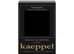 Spannbettlaken KAEPPEL "Single Jersey Mako Cotton", schwarz, L:200cm, Jersey, Obermaterial: 100% Baumwolle, Bettlaken, Spannbettlaken, Bettlaken aus 100% Baumwolle