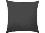 Kissenbezug KAEPPEL "Uni Mako-Satin, 100% Baumwolle", grau (titanium), B:40cm L:80cm, Baumwolle, Obermaterial: 100% Baumwolle, Kissenbezüge, Kissenbezug, Kissenhülle in vielen schönen Farbtönen mit Reißverschluss