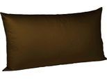 Kissenbezüge FLEURESSE "Colours", braun (mokka), B:40cm L:80cm, Interlock-Jersey, Obermaterial: 100% Baumwolle, Kissenbezüge, Kissenbezüge, edler, bügelfreier Interlock-Jersey aus 100% Baumwolle