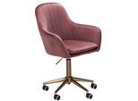 AMSTYLE Drehstuhl SPM1.431 Samt Rosa