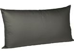 Kissenbezüge FLEURESSE "Colours", grau (anthrazit), B:40cm L:80cm, Interlock-Jersey, Obermaterial: 100% Baumwolle, Kissenbezüge, Kissenbezüge, edler, bügelfreier Interlock-Jersey aus 100% Baumwolle