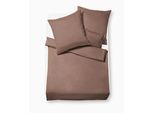 Bettwäsche FLEURESSE "Lech 3089", braun (rostbraun), B/L: 200cm x 200cm, 1 Stk., 2 Stk., Flanell, B/L: 80cm x 80cm & 80cm x 80cm, 3 Stk., Flanell, Obermaterial: 100% Baumwolle, Bettwäsche, Bettwäsche, Edelflanell, Baumwolle, in Gr. 135x200, 155x220, 200x200cm