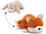 Kuscheltier NICI "Twistimals, Hase & Fuchs, 25 cm", orange, Plüschfiguren, KinderB:14cm H:12cm L:25cm, Kuscheltier, mit Wendefunktion 2in1, B:14cm H:12cm L:25cm