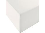 Spannbettlaken FLEURESSE "Comfort XL", beige (naturweiß), 1 Stk., Mako-Jersey, 100x200 100x210 100x220 90x200 90x210 90x220 40cm, Mako-Jersey, Obermaterial: 96% Baumwolle, 4% Elasthan (LYCRA), Bettlaken, Spannbettlaken, Mako-Jersey, für Matratzen bis 40 cm Höhe, Bettlaken, Spannbetttuch