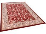 Wollteppich THEKO "Dolna - 808", rot, B:200cm H:10mm L:200cm Ø:200cm, Schurwolle, Teppiche, Kurzflor, reine Wolle, Orient-Optik