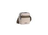 Schultertasche DISCOVERY "Downtown", Mädchen, Gr. B/H/T: 18,5cm x 18,5cm x 7cm, beige (sand), Kunstfaser, mehrfarbig, Taschen Schultertasche, mit RFID-Sicherheitsfach