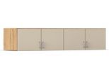 Aufsatzschrank RAUCH "Gamma", eiche artisan, beige (champagner), griffe alu, B:181cm H:39cm T:54cm, Holzwerkstoff, Schränke, für eine maximale Nutzung der Deckenhöhe, viele Farben MADE IN GERMANY