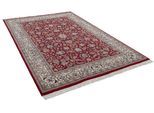 Orientteppich THEKO "Benares Isfahan" Gr. 8, rot, B:250cm H:12mm L:300cm, Schurwolle, Teppiche, Fransenteppich, reine Wolle, handgeknüpft, mit Fransen