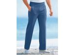 Trainingshose, Herren, Gr. 24, Unterbauchgrößen, blau (jeansblau), 80% Polyacryl, 20% Baumwolle, unifarben, lang, Hosen Trainingshose