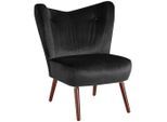 Max Winzer , Schwarz , Textil , Nussbaum , 70x86x69 cm , Goldenes M, Made in Germany ,