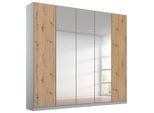 Möbelix , Silberfarben, Hellgrau, Eiche Artisan , Holzwerkstoff , 6 Fächer , 226x229x54 cm , Blauer Engel, Goldenes M, BQ - Bündnis für Qualität, Made in Germany, DIN EN ISO 50001 , umfangreiches Zubehör erhältlich, in verschiedenen Größen erhältlich , Schlafzimmer, Kleiderschränke, Drehtürenschränke