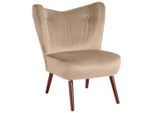 Max Winzer , Sandfarben , Textil , Nussbaum , 70x86x69 cm , Goldenes M, Made in Germany , Esszimmer, Esszimmerstühle, Stühle