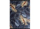 Luca Bessoni , Mehrfarbig , Textil , Blätter , rechteckig , 120x170 cm , Oeko-Tex® Standard 100 , für Fußbodenheizung geeignet, antistatisch, pflegeleicht ,
