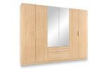 Ondega , Eichefarben , Holzwerkstoff , 3 Schublade(n) Schubladen , 273x210x58 cm , erweiterbar, umfangreiches Zubehör erhältlich, in verschiedenen Größen erhältlich, in verschiedenen Holzdekoren erhältlich, ohne Ausstattung ,