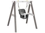 Ambia Garden , Grau, Weiß , Holz, Kunststoff , Hemlocktanne , 120x134x103 cm , EN 71, CE, FSC 100% , Sicherheitsgurt, Sicherheitsbügel , Spielwaren, Outdoorspielzeug, Schaukeln & Klettergeräte