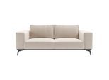 Mid.you , Creme , Holz, Textil , 250x87x95 cm , Made in EU , Wohnzimmer, Sofas & Couches, Sofas, 2er Sofas